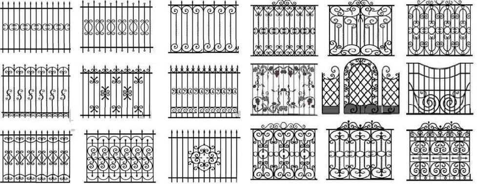 Кованые заборы и ограждения